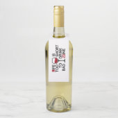 Bad wine flaschenanhänger (Auf Flasche)