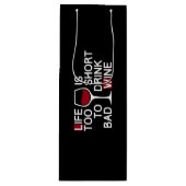 Bad wine geschenktüte für weinflaschen (Vorderseite)