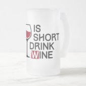 Bad wine mattglas bierglas (VorderseiteRechts)