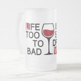 Bad wine mattglas bierglas