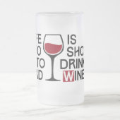 Bad wine mattglas bierglas (Mittel)