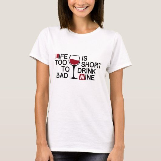 Bad wine T-Shirt (Vorderseite)