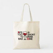 Bad wine tragetasche (Rückseite)