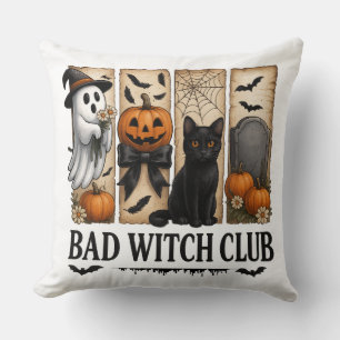Bad Witch Club: Halloween-Panelkissen Kissen