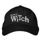 BAD WITCH Eclectic Style Halloween Stickmütze Bestickte Kappe (Vorderseite)