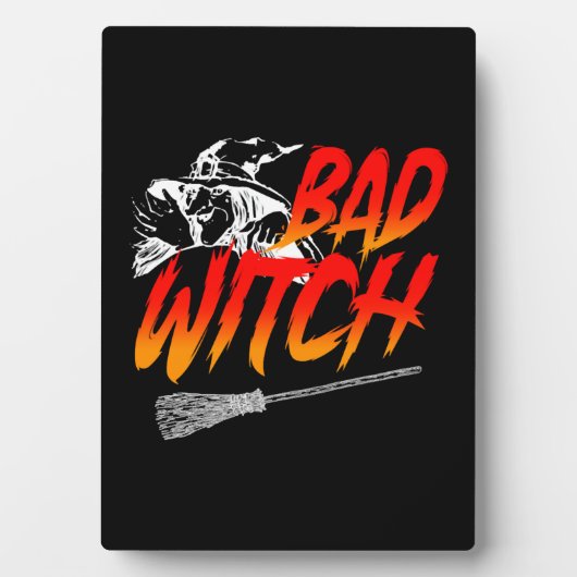 Bad Witch Halloween Fotoplatte (Vorderseite)