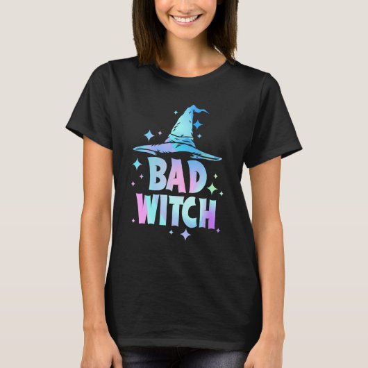 Bad Witch Halloween-Party T-Shirt (Vorderseite)