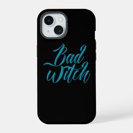 BAD WITCH lustiger Hals iPhone 15 Hülle (Rückseite)