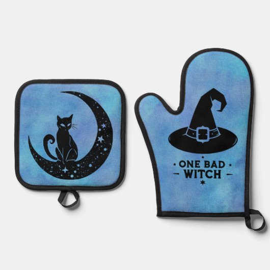 Bad Witch Ofenhandschuh & Topflappen-Set (Vorderseite)