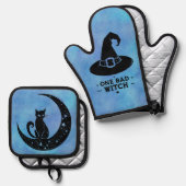 Bad Witch Ofenhandschuh & Topflappen-Set (Vorderseite/Rückseite)