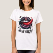 Bad Witch Sexy Mouth T-Shirt (Vorderseite)
