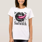 Bad Witch Sexy Mouth T-Shirt (Vorderseite)