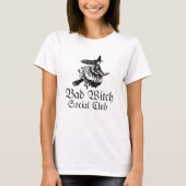 Bad Witch Social Club Womens Halloween T-Shirt (Vorderseite)