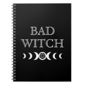 Bad Witch Triple Goddess Moon Wicca Halloween Notizblock (Vorderseite)