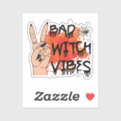 Bad Witch Vibes Aufkleber (Blatt)