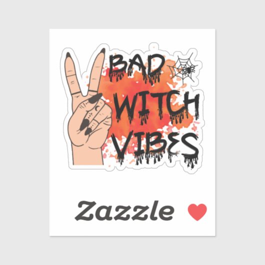 Bad Witch Vibes Aufkleber (Blatt)