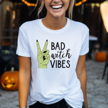 Bad Witch Vibes Modern Womens Halloween