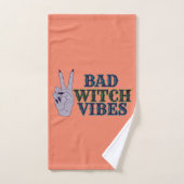 Bad Witch Vibes Witchy Hands Badhandtuch Set (Handtuch)