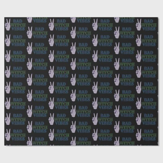 Bad Witch Vibes Witchy Hands Geschenkpapier (Flach)