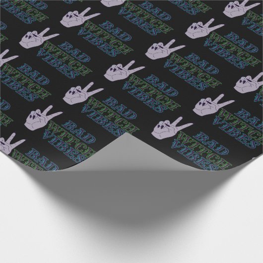 Bad Witch Vibes Witchy Hands Geschenkpapier (Ecke)