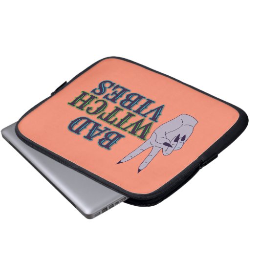 Bad Witch Vibes Witchy Hands Laptopschutzhülle (Vorne Knopf)