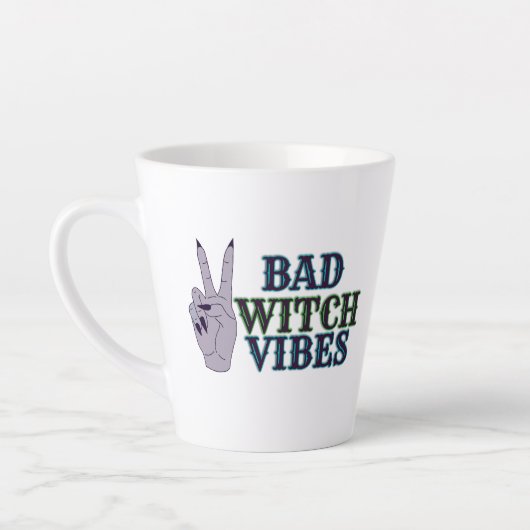 Bad Witch Vibes Witchy Hands Milchtasse (Links)