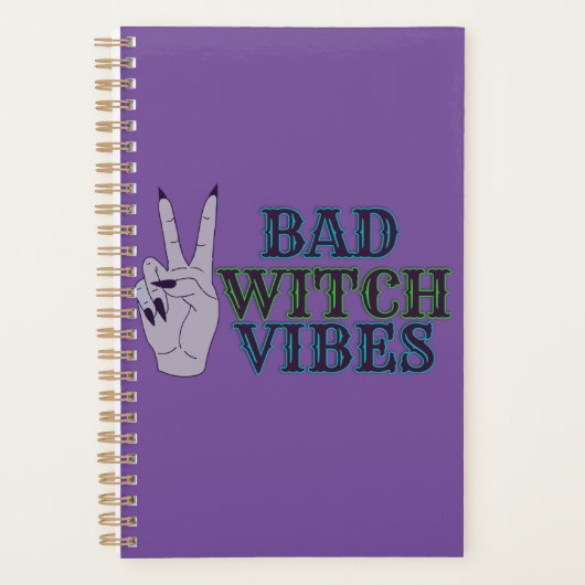 Bad Witch Vibes Witchy Hands Planer (Vorderseite)