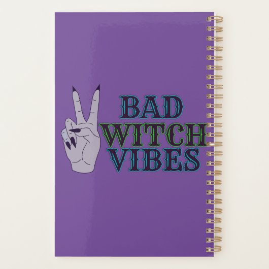 Bad Witch Vibes Witchy Hands Planer (Rückseite)