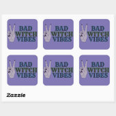 Bad Witch Vibes Witchy Hands Quadratischer Aufkleber (Blatt)