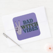 Bad Witch Vibes Witchy Hands Quadratischer Aufkleber (Umschlag)