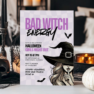 Bad Witze Energy Girls Night Out Halloween-Party Einladung
