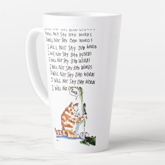 Bad Word Cat Milchtasse (Linke Ecke)