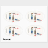 Bad Zombie Sticker (Blatt)