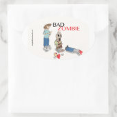 Bad Zombie Sticker (Tasche)