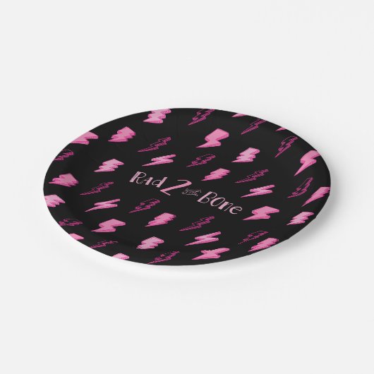 Bad ZWEI der Knochen, Mädchen am zweiten Geburtsta Pappteller (Schrägansicht)