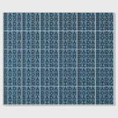 Bada Boom Bada Bing, Alliterative Onomatopoeia Geschenkpapier (Flach)