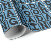 Bada Boom Bada Bing, Alliterative Onomatopoeia Geschenkpapier (Rolleneckpunkt)
