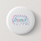 Badabing | Minimaler trockener Erase Doodle von Ha Button (Vorderseite)