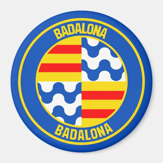 Badalona RundEmblem Magnet (Vorne)