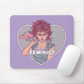 BADASFEMINISTIN, Cartoon Mousepad (Mit Mouse)