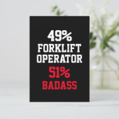 Badaskarte für den Stapler Karte (Stehend Vorderseite)