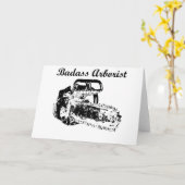 Badass Baumzüchter - Kettensäge Karte (Gelbe Blume)