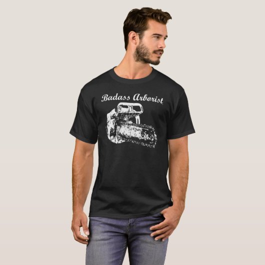Badass Baumzüchter - Säge T-Shirt (Vorne ganz)