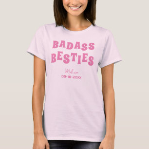 Badass Besties Funny Bridesmaid Gefallen T-Shirt