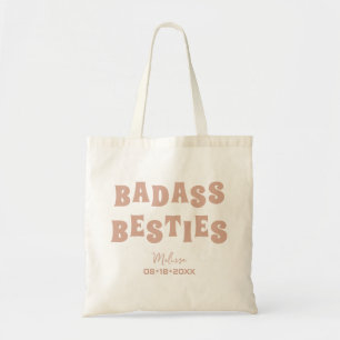 Badass Besties Funny Bridesmaid Gefallen Tragetasche