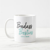 Badass Bestities Türkisches Blau Kaffeetasse (Links)