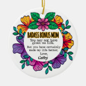 Badass Bonus Mama Keramik Ornament (Vorne)