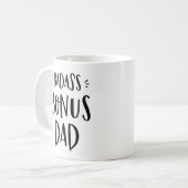 Badass Bonus Vater Stepdad Vater's Day Stepfather Kaffeetasse (Vorderseite Links)
