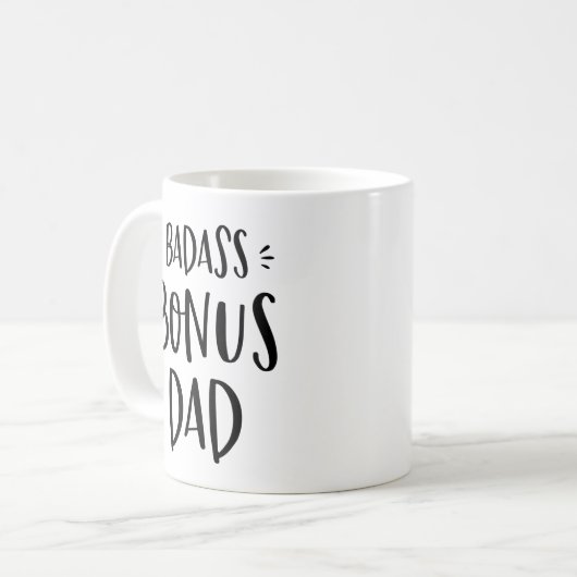 Badass Bonus Vater Stepdad Vater's Day Stepfather Kaffeetasse (Vorderseite Links)