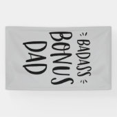 Badass Bonus Vater Stepfather Geschenk für den Vat Banner (Horizontal)